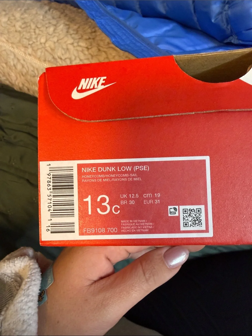 Nike Dunk Low Kids Sneakers in Honeycomb/White